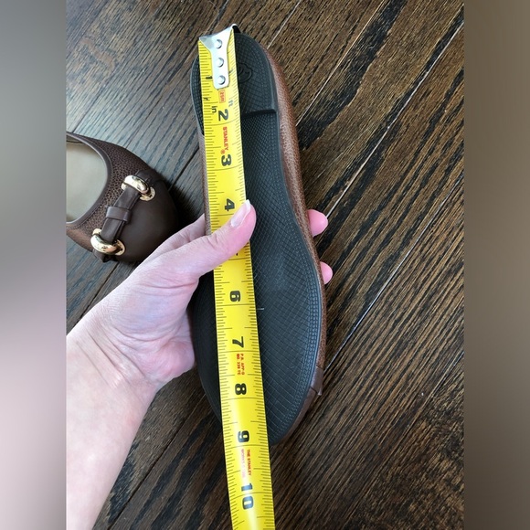 Elie Tahari Women's 36 Roni Ballerina Chestnut Leather Ballet Flats (5.5 US) NEW - Picture 12 of 12